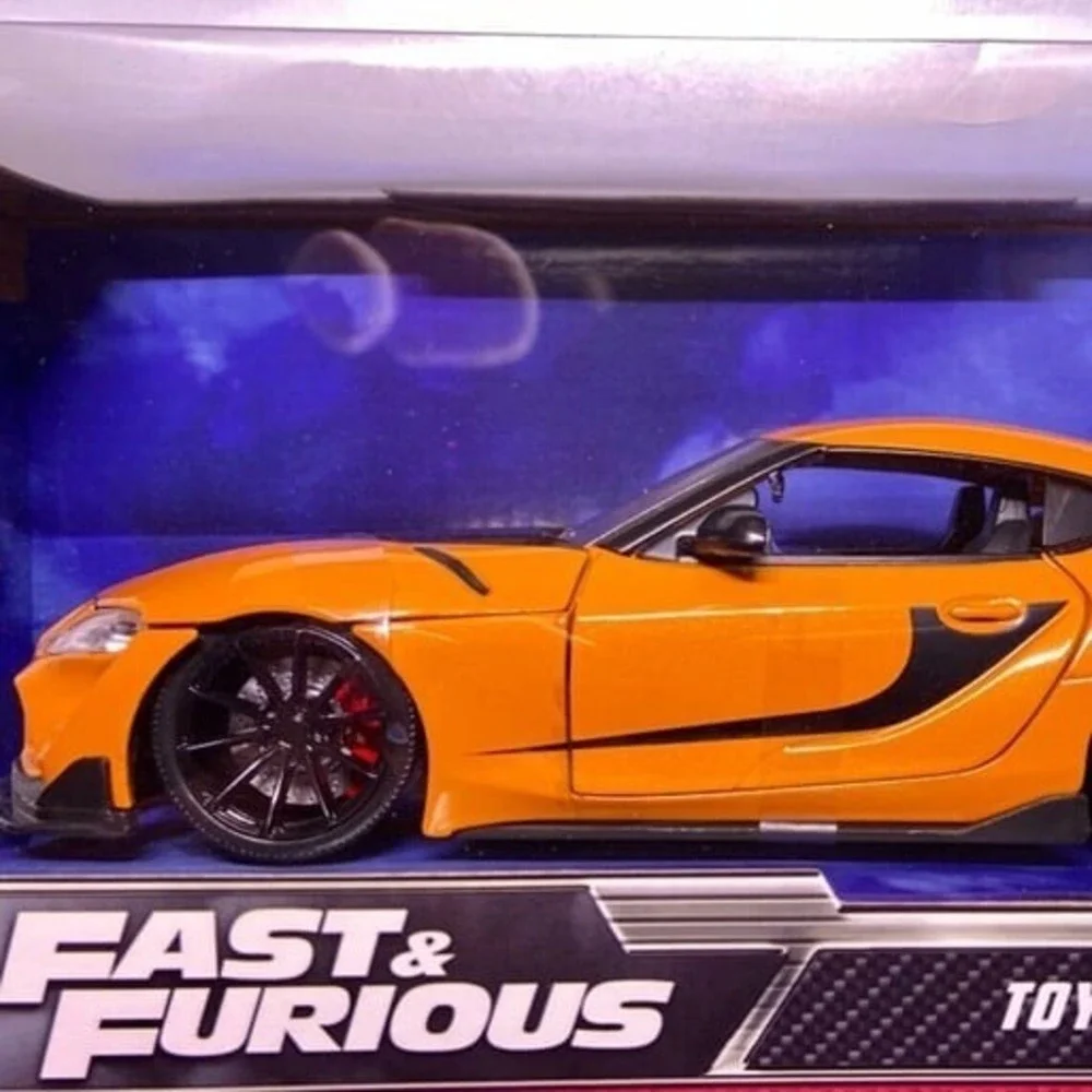 Jada Toyota GR Supra Fast & Furious F9 Orange‎ Die-cast 1:24 Model Car NIP 2022